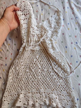 Top Ganchillo Estilo Ibicenco Talla Única