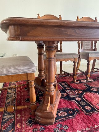 Mesa Comedor Broyhill Madera Maciza + 6 Sillas