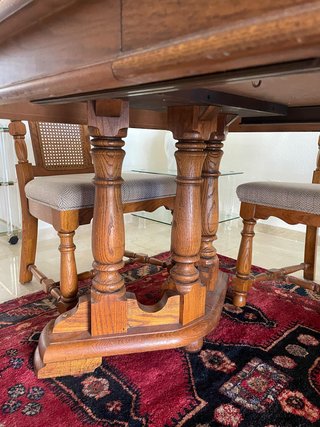 Mesa Comedor Broyhill Madera Maciza + 6 Sillas