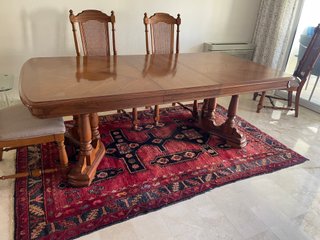 Mesa Comedor Broyhill Madera Maciza + 6 Sillas