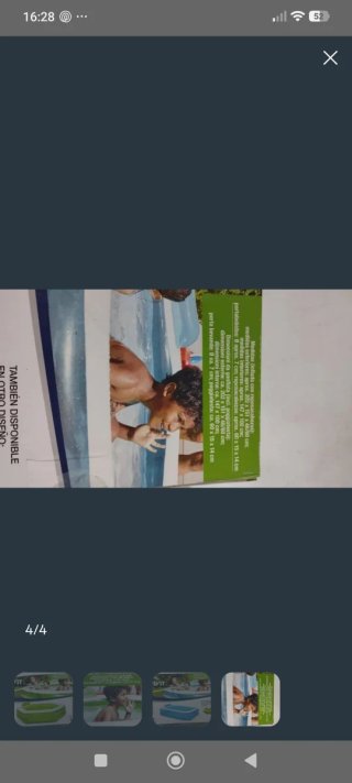 Piscina inflable CRIVIT verde y blanca