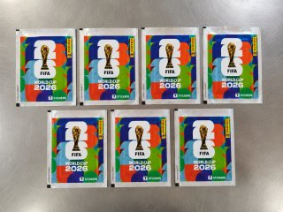 Lote 7 sobres cromos Mundial FIFA 2026