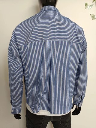 Camisa Pull&Bear Rayas Azul Talla M