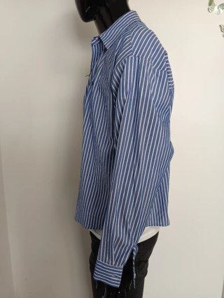 Camisa Pull&Bear Rayas Azul Talla M