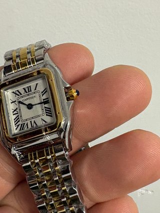 Reloj Cartier Panthère dorado y Plateado
