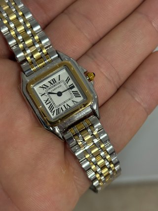 Reloj Cartier Panthère dorado y Plateado