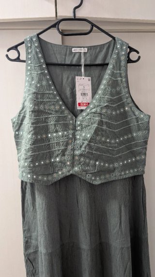Vestido largo verde S
