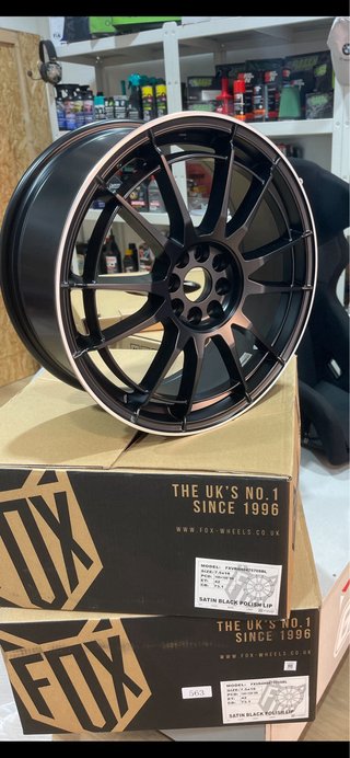Llantas Fox 4x100 y 4x108 7,5x18” Et42 Buje 73.1