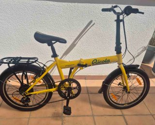 Bicicleta Plegable Amarilla Moma
