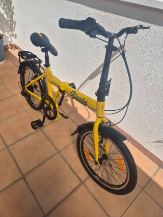 Bicicleta Plegable Amarilla Moma