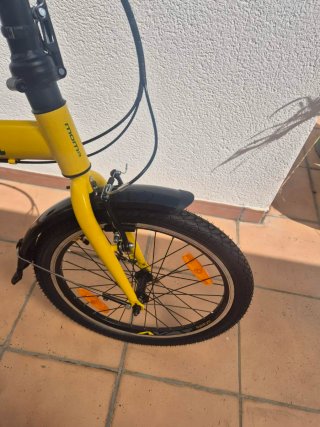 Bicicleta Plegable Amarilla Moma