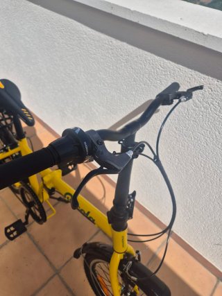 Bicicleta Plegable Amarilla Moma