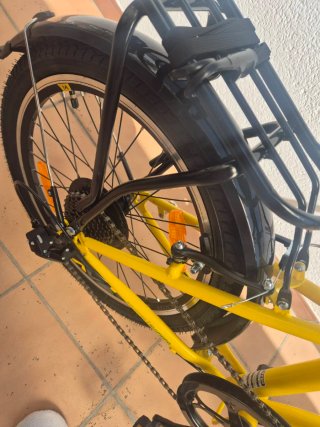 Bicicleta Plegable Amarilla Moma