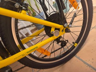 Bicicleta Plegable Amarilla Moma
