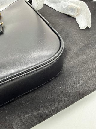 Bolso Saint Laurent Mini 5 à 7 Negro Dorado