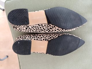 Mocasines Azarey Leopardo Beige/Negro Talla 41