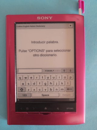 Sony PRS-350 Lector Ebook Rosa