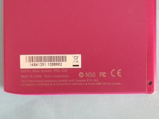 Sony PRS-350 Lector Ebook Rosa