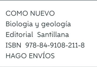 Biología y geología, 1 Bachillerato