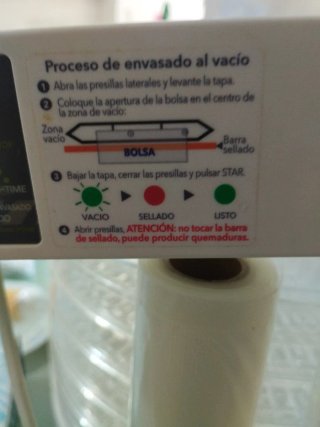 Envasadora al vacío + bolsas
