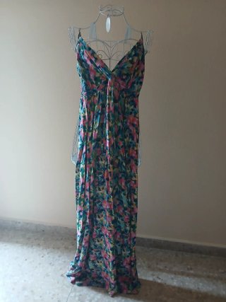 Vestido Largo Estampado Floral