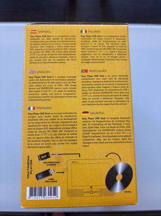 DVD dual para coche 7”