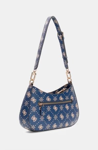 Bolso Guess azul y dorado