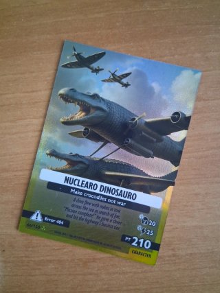 Card Panini Skifidol Nuclearo Dinousauro