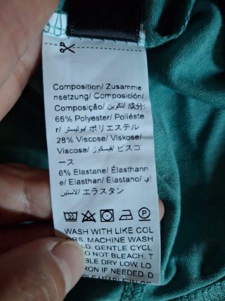 Vestido camiseta verde talla L