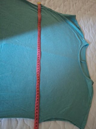Vestido camiseta verde talla L