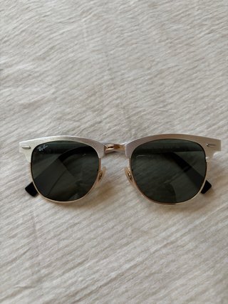 Gafas de sol Ray-Ban Clubmaster plateadas