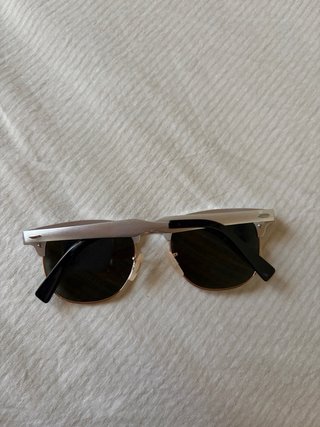 Gafas de sol Ray-Ban Clubmaster plateadas
