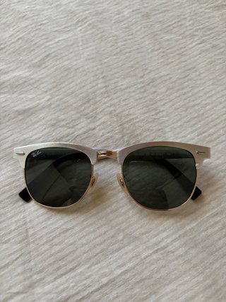 Gafas de sol Ray-Ban Clubmaster plateadas