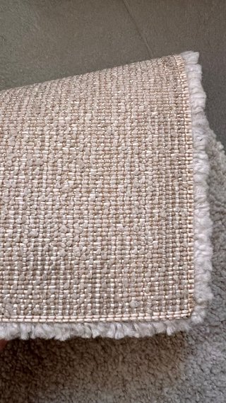 Alfombra gruesa invierno Ikea beige