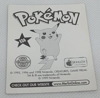 Cromo Ash Pokémon Merlin S26 1999