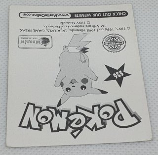 Cromo Ash Pokémon Merlin S26 1999