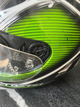 Casco Integral LS2 Negro y Verde talla M