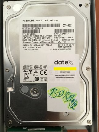 Disco Duro Profesional Hitachi para DCP