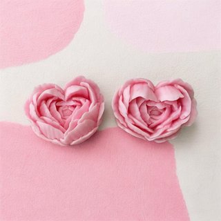 Flor Rosa en Relieve (Pack 2 Figuras)