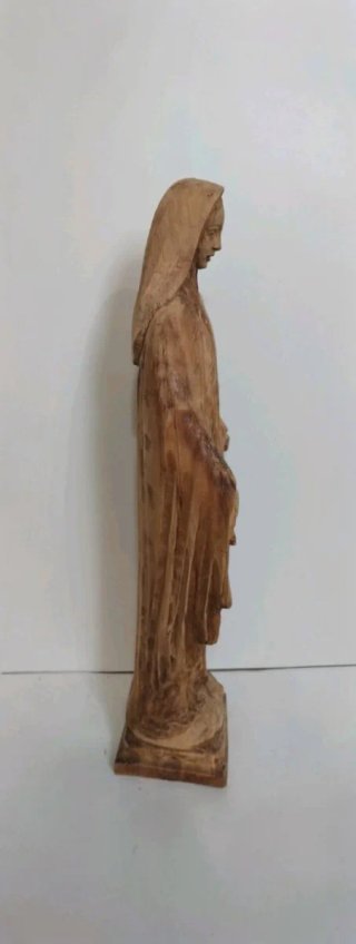Antica statua Madonna in legno