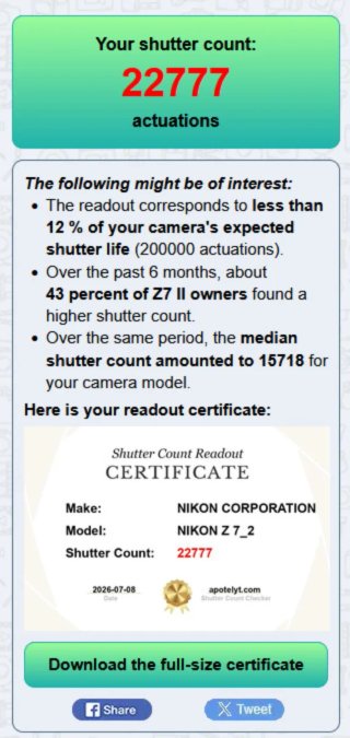 Nikon Z7 II (Cuerpo)