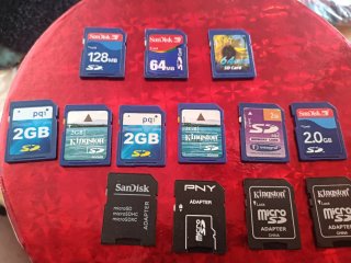 Lote Tarjetas SD y Adaptadores Varios