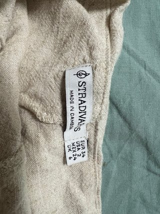 Falda pantalón lino Stradivarius T.34