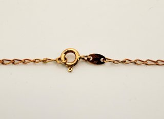 Cadena Bilbao de oro de 18k, 3.93 g, 61 cm.