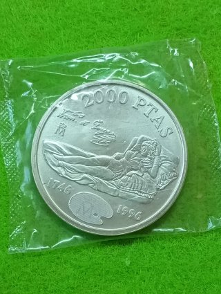 Plata Moneda Juan Carlos I Rey de España 1996