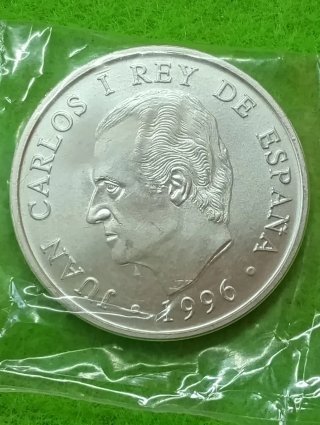 Plata Moneda Juan Carlos I Rey de España 1996