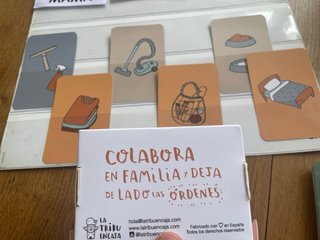 Tarjetas para colaborar en tareas del hogar niños