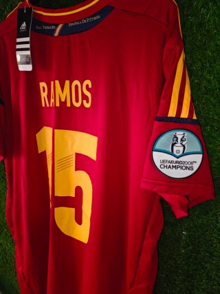 España Eurocopa 2012 Sergio Ramos XL y XXL