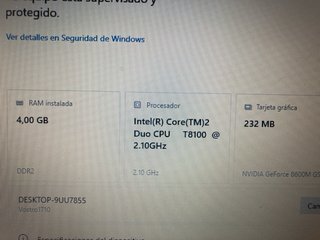 Dell Vostro 1710 Portátil Negro