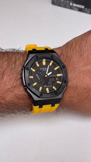 Casio G-Shock GMA-2100 Amarillo Negro Nuevo